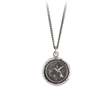 PYRRHA Sterling Hummingbird Necklace