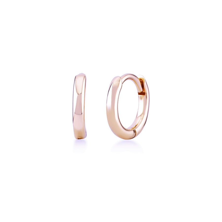 Kurshuni Rose Gold 10mm Tube Huggies