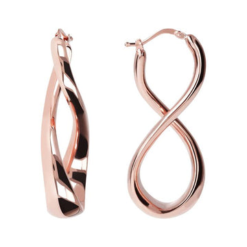 Bronzallure Figure Eight Loop Hoop Earrings