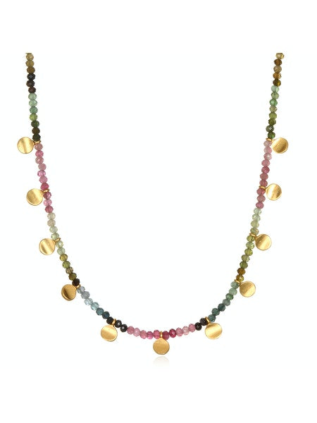 Satya Gold Tourmaline Moon Choker Necklace