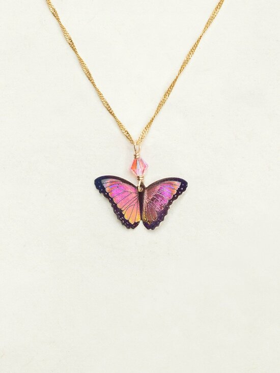 Holly Yashi Living Coral Bella Butterfly Necklace