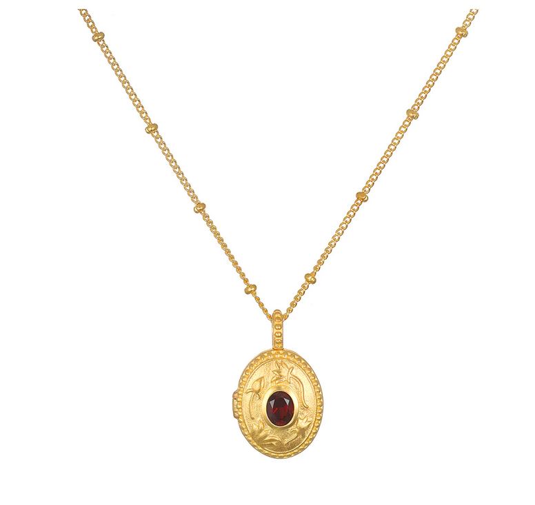 Satya January Garnet Birthstone Locket