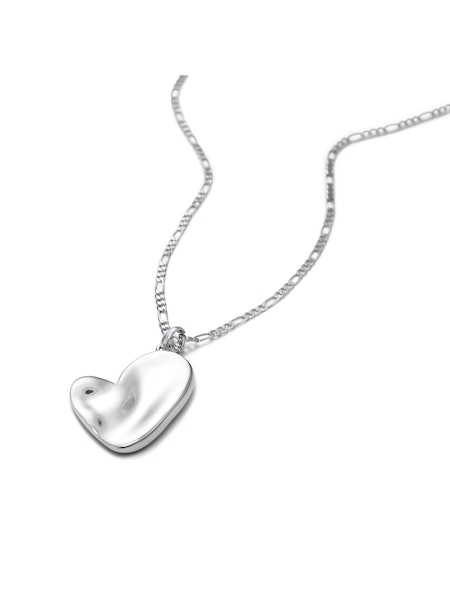 Jenny Bird Silver Riley Heart Pendant Necklace