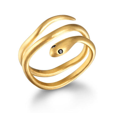 Satya Gold Adjustable Snake Ring
