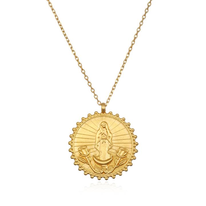 Satya Gold Lady of Guadelupe Necklace