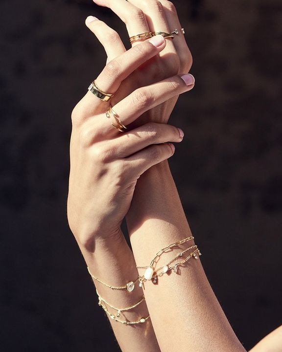 Ania Haie Gold Pearl Chunky Bracelet