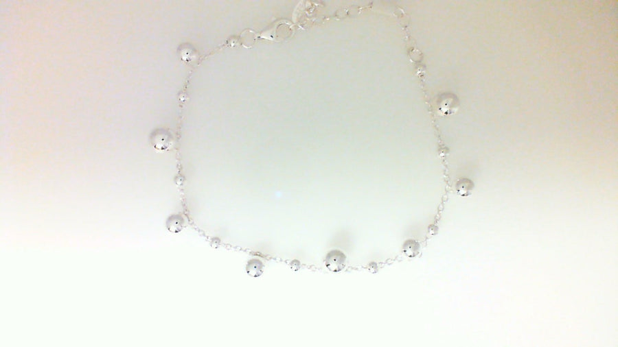 Marseille Sterling Ball Charms Chain Bracelet