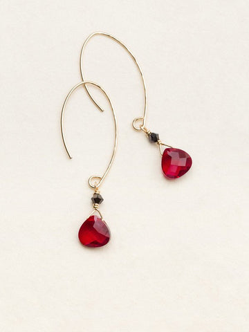 Holly Yashi Merlot 'Elsie' Open Hoop Earrings