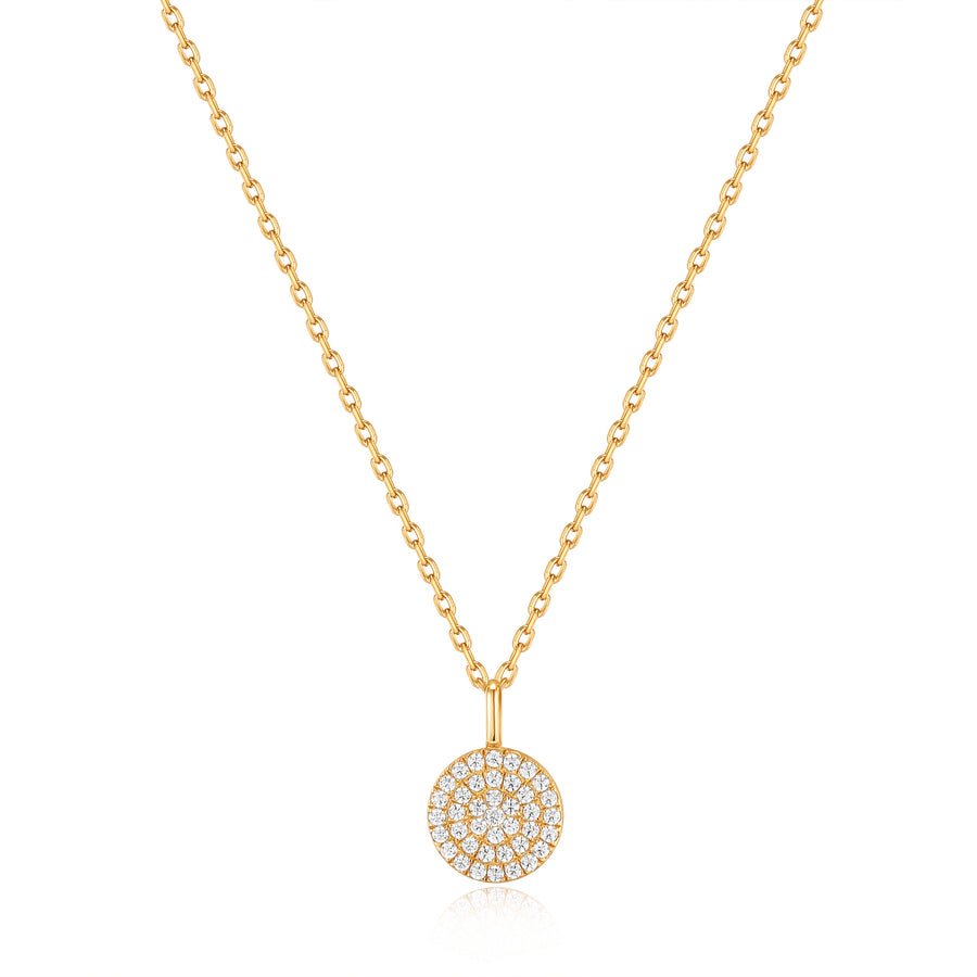 Ania Haie Gold Glam Disc Pendant Necklace