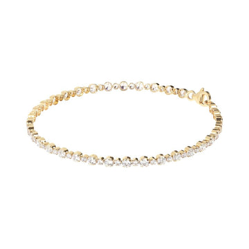 Bronzallure Alternated Tennis Golden Bracelet