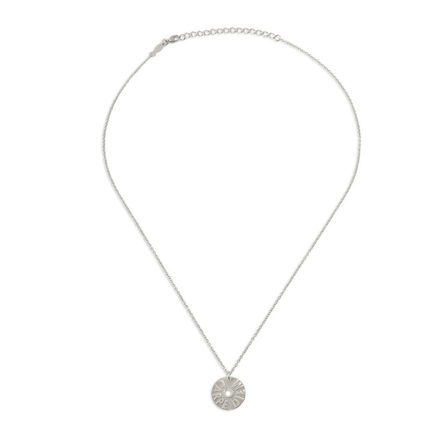 Kurshuni Silver Carpe Diem Necklace