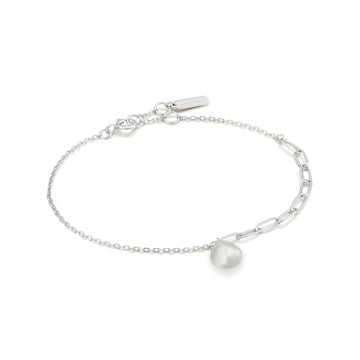Ania Haie Silver Pearl Chunky Bracelet