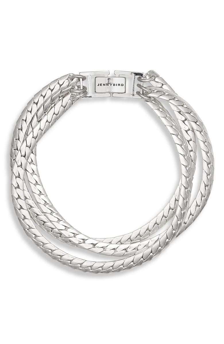 Jenny Bird Silver 'Priya' Triple Strand Bracelet
