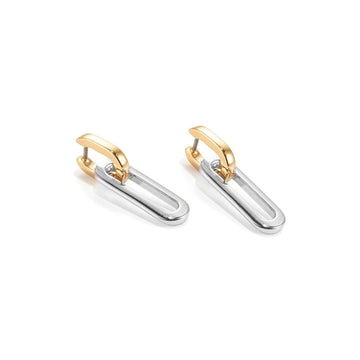 JENNY BIRD TWO TONE TEENI DETACHABLE LINK EARRINGS