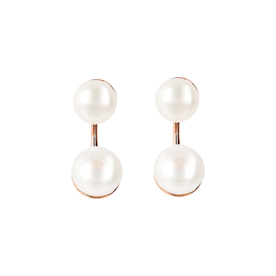 Bronzallure Double Pearl Earrings