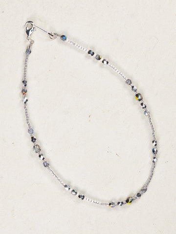 Holly Yashi Silver Sonoma Glass Bead Anklet