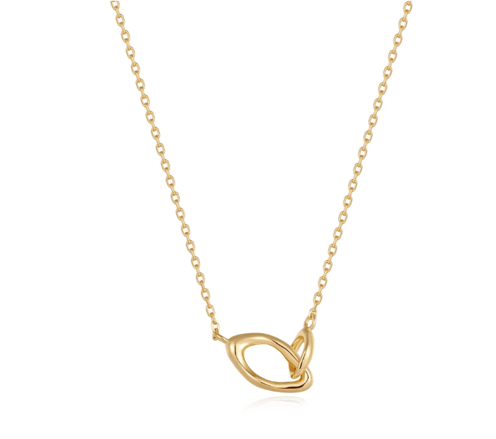 Ania Haie Gold Wave Link Necklace