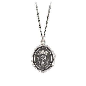 Pyrrha Silver 'Family Above All' Necklace 18
