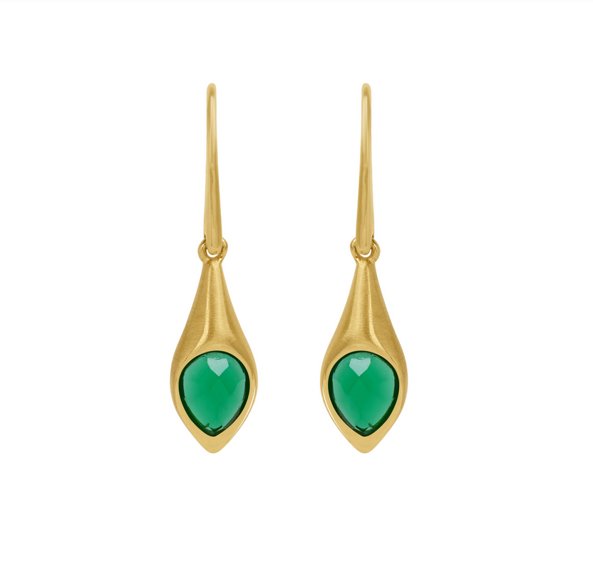 Dean Davidson Eterna Verdant Green Gemstone Drop Earrings