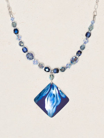 Holly Yashi Blue 'Desert Painter' Beaded Necklace