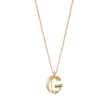 Jenny Bird Gold Monogram Necklace 'G'