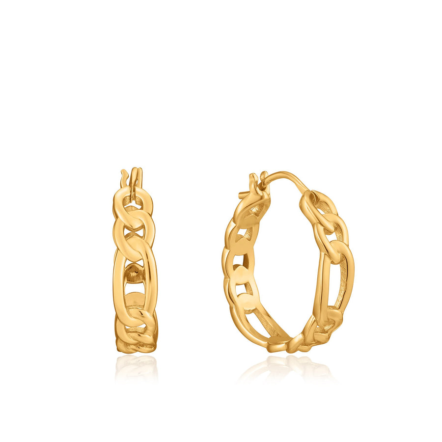 Ania Haie Gold Figaro Chain Hoops