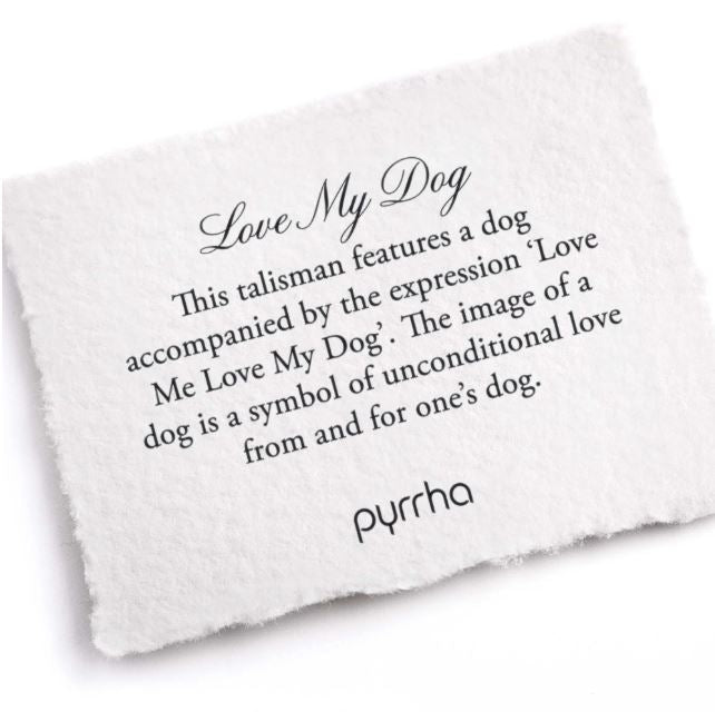 Pyrrha Sterling 'Love My Dog' 18 Inch Necklace
