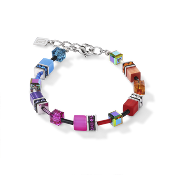 Coeur De Lion Rainbow Geo Cube Bracelet