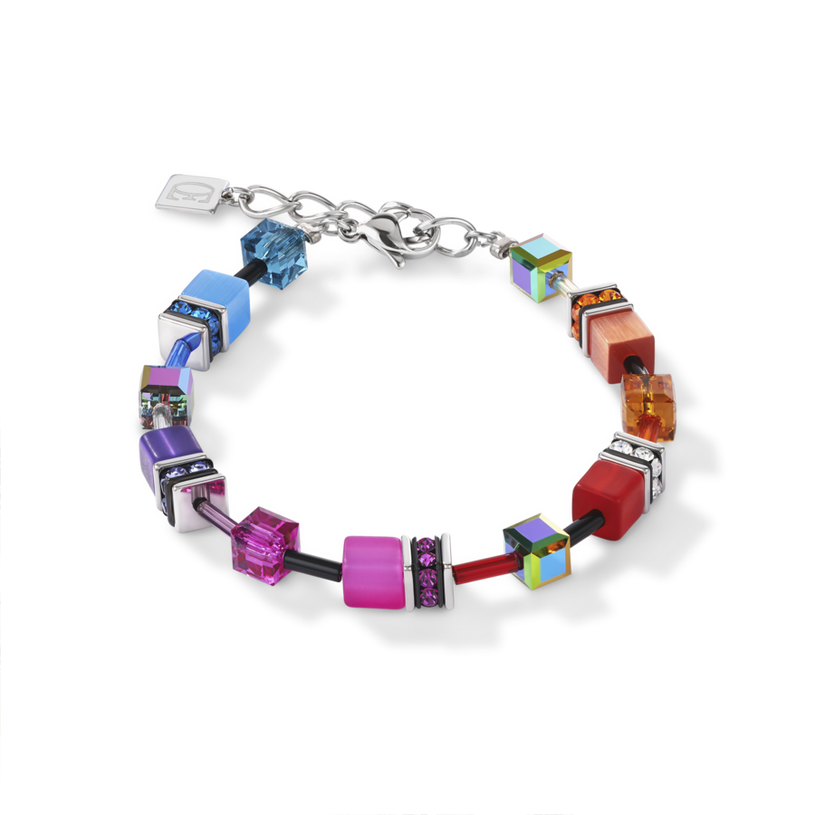 Coeur De Lion Rainbow Geo Cube Bracelet
