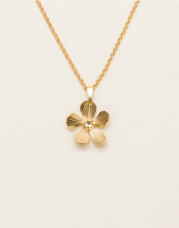 Holly Yashi Gold Plumeria Drop Necklace