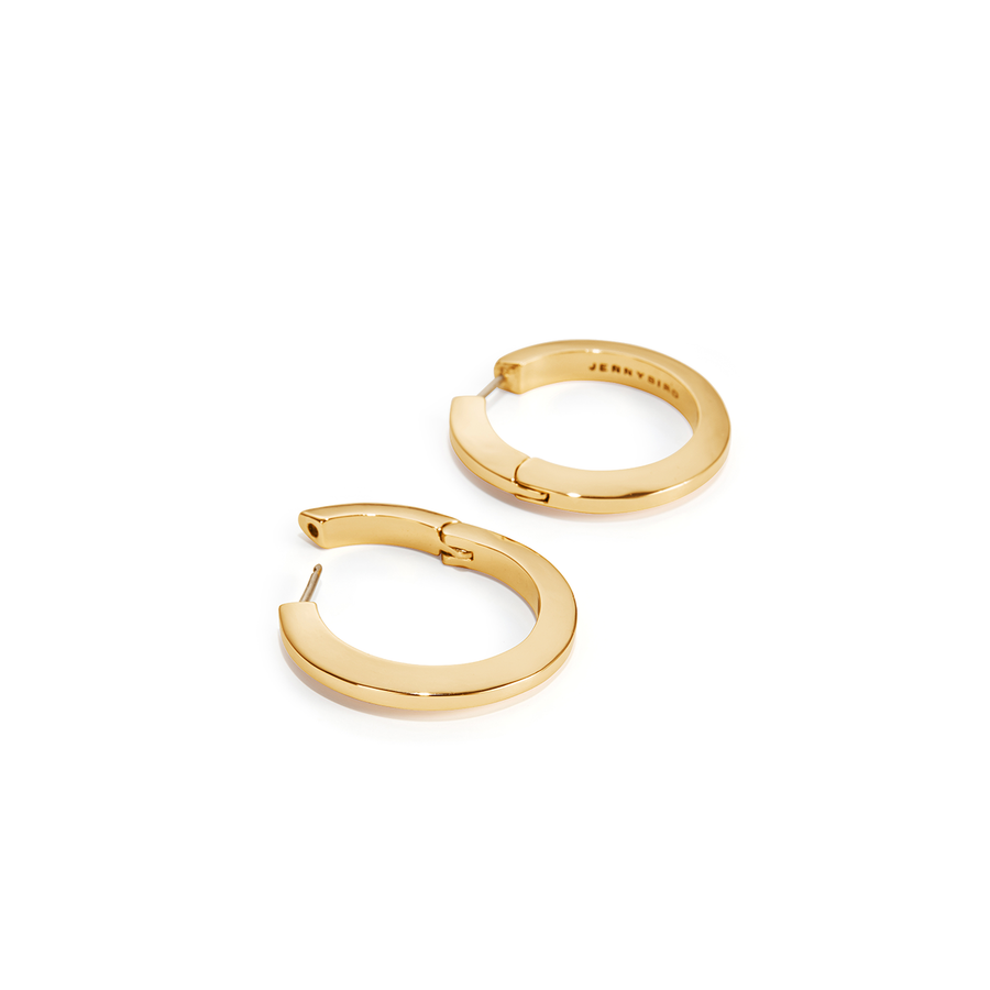 Jenny Bird Gold 'Toni' Hinged Hoop Earrings