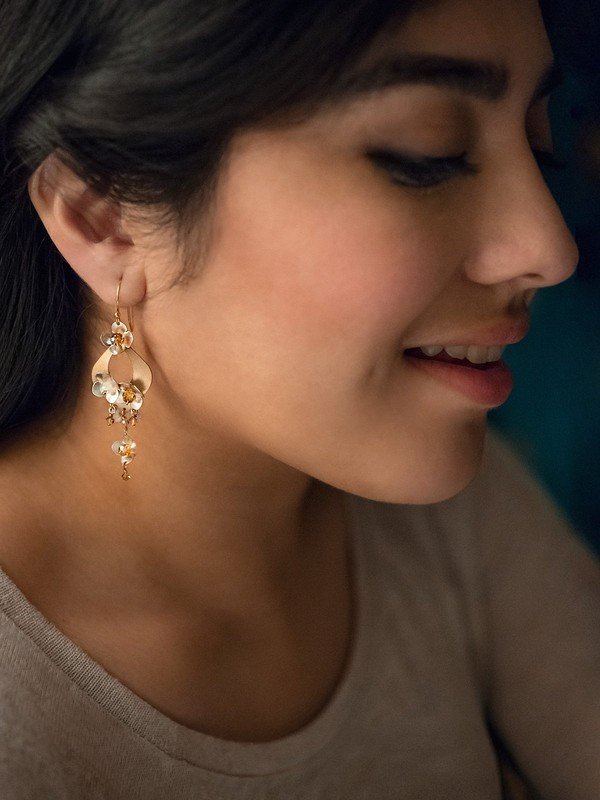 Holly Yashi Gold Silver 'Hawaiian Wedding' Earrings