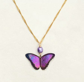 Holly Yashi Violet 'Bella' Butterfly Necklace
