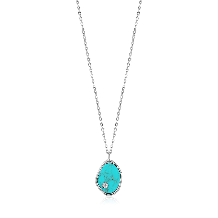 Ania Haie Silver Tidal Turquoise Necklace