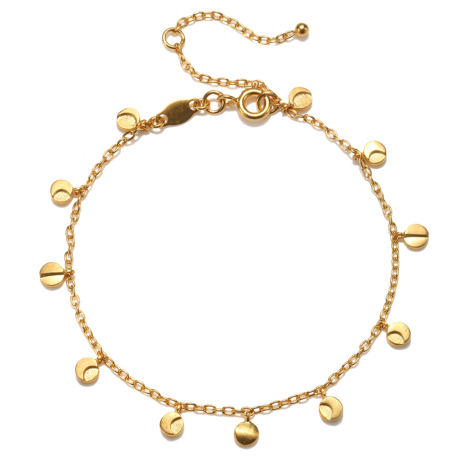 Satya Gold Moon Phase Charm Bracelet