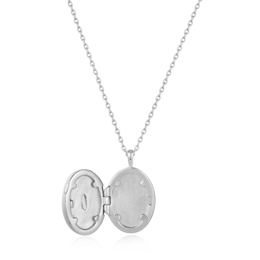 Ania Haie 'Dance Till Dawn' Silver Locket Pendant Necklace