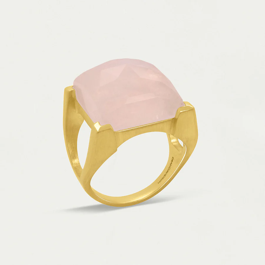 Dean Davidson Rose Quartz Plaza Ring Size 8