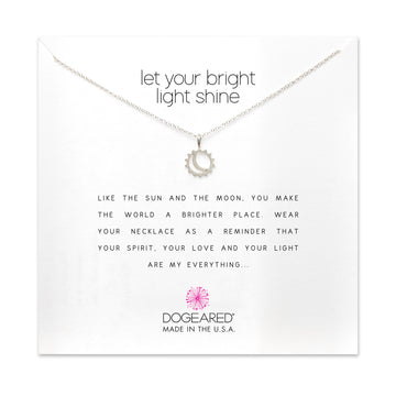 Dogeared Silver 'Let Your Bright Light Shine' Necklace