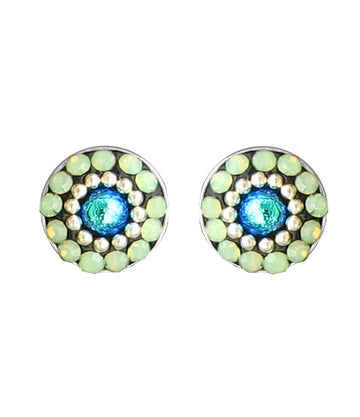 Mosaico Sterling Small Round Pastel Blues Earring