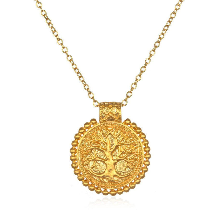 SatyaGold Tree of Life Mandala Necklace