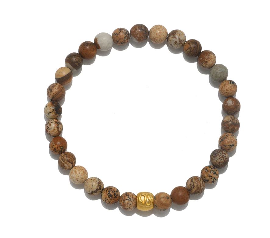 Satya Picture Jasper Stretch Snake Bracelet