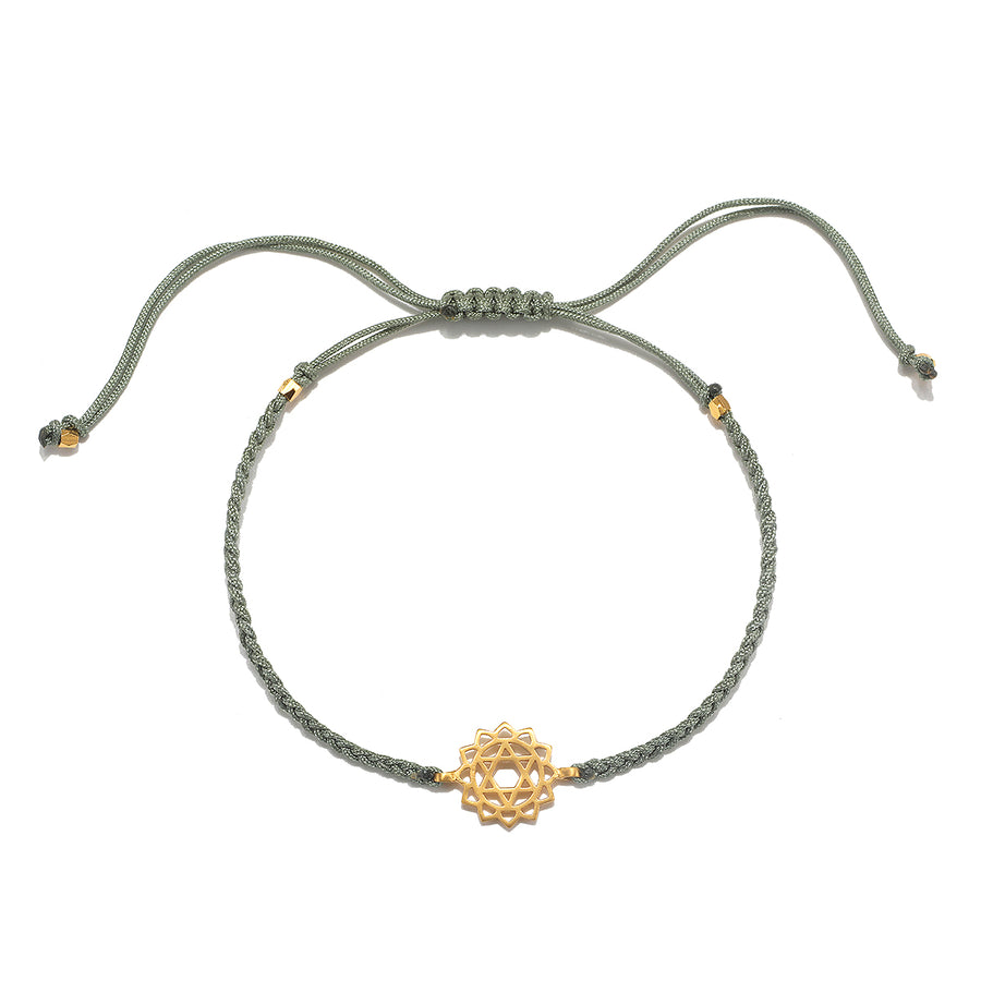 Satya Attuned to Love Heart Chakra String Bracelet