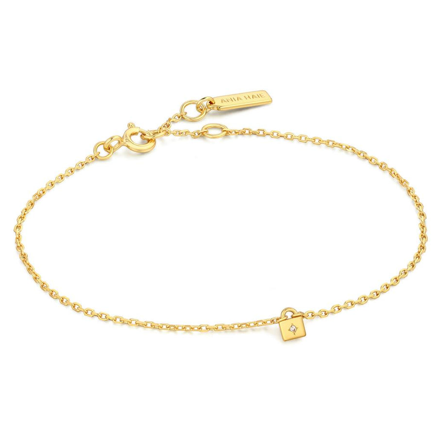 Ania Haie Gold Padlock Bracelet