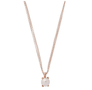 Bronzallure 4 prong Pearl Necklace
