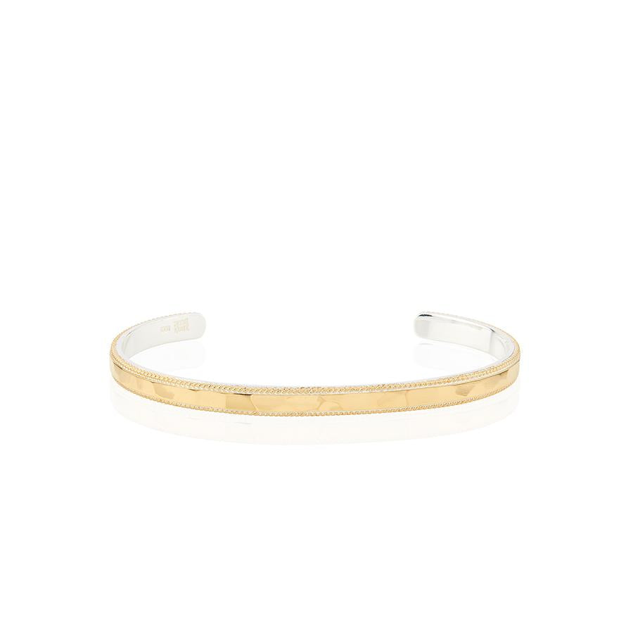 Anna Beck Gold Hammered Stacking Cuff Bracelet