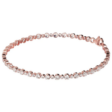 Bronzallure Alternating 7 Inch Tennis Bracelet