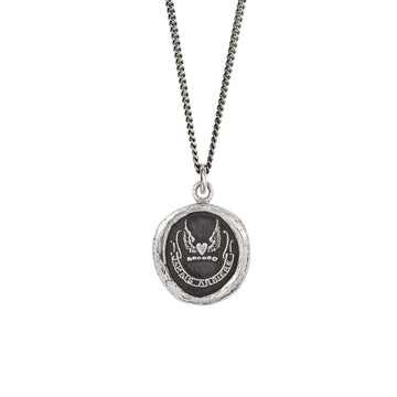 Pyrrha Silver 'Never Look Back' Necklace