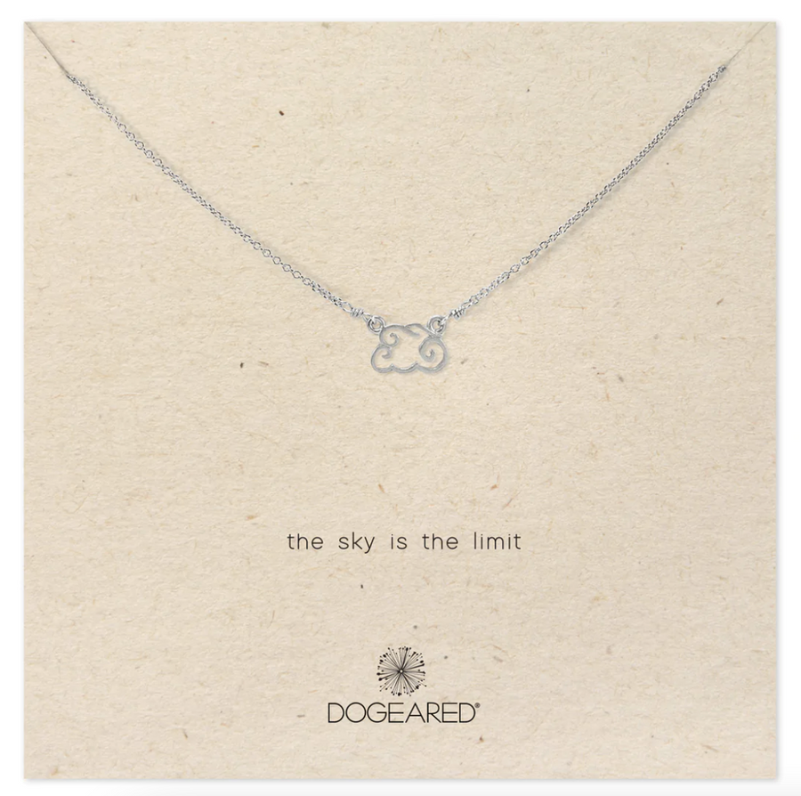 Dogeared Silver The Sky is The Limit Necklace