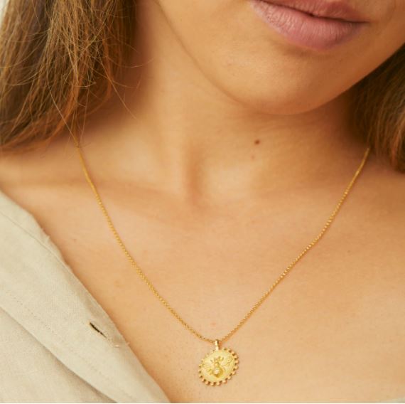 Dogeared Gold 'Queen Bee' Necklace