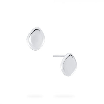 Birks Sterling Polished Pebble Studs